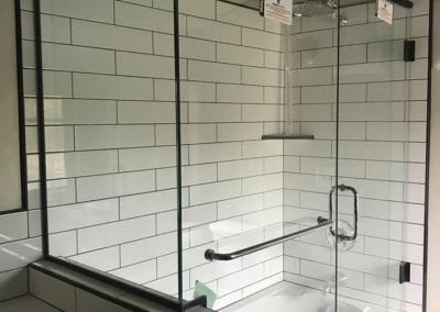 Shower glass door