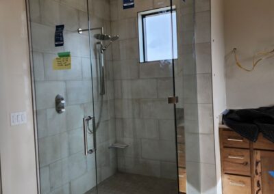 New shower enclosure